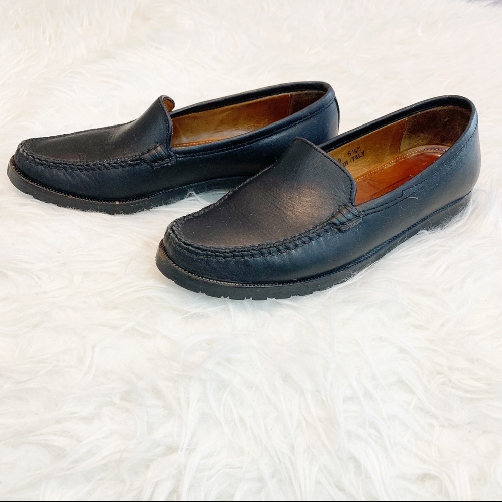 Coach Black Leather Loafers
